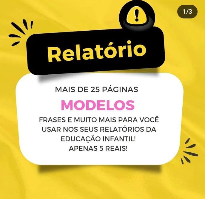 Relatório Educação Infantil