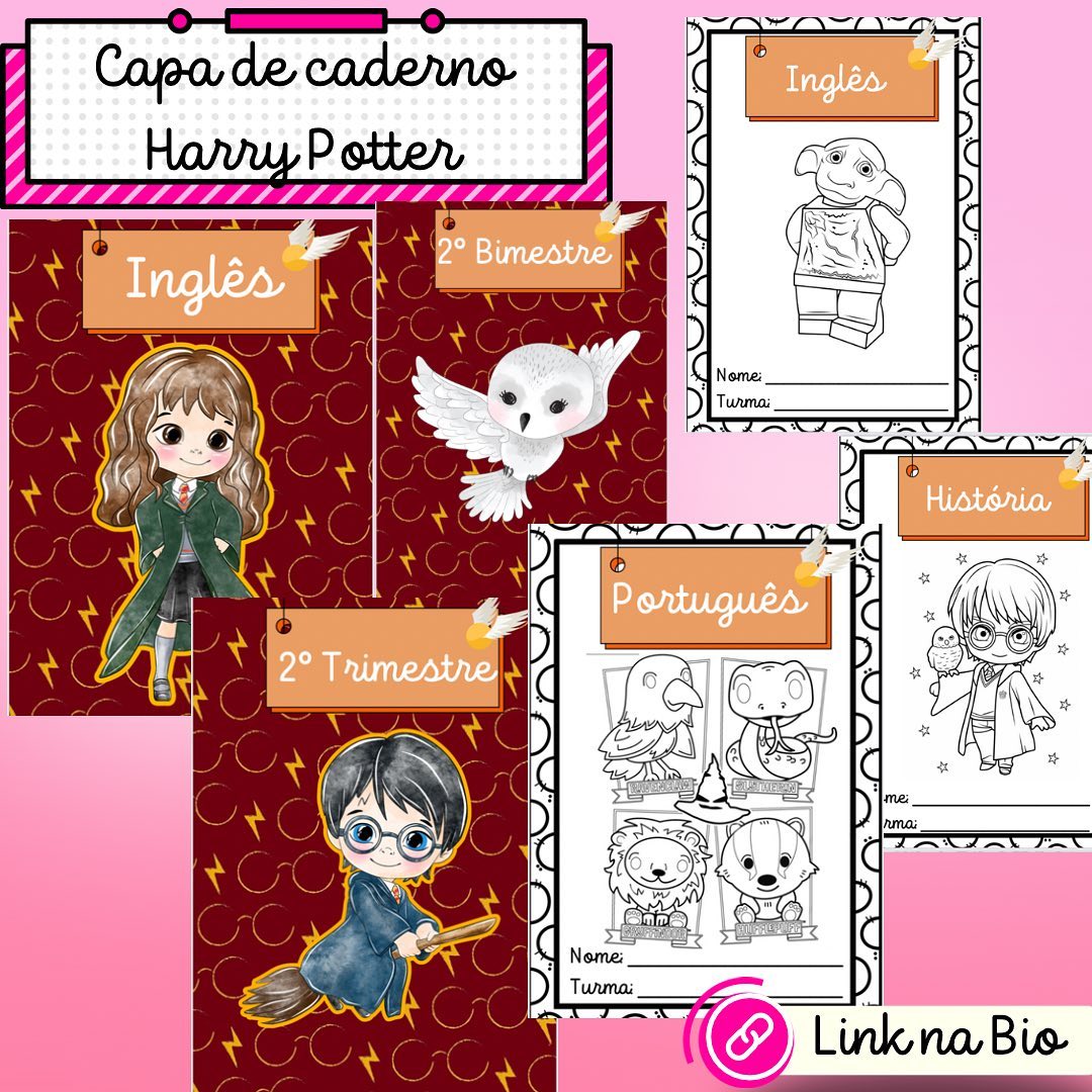 Capas de Caderno - Harry Potter