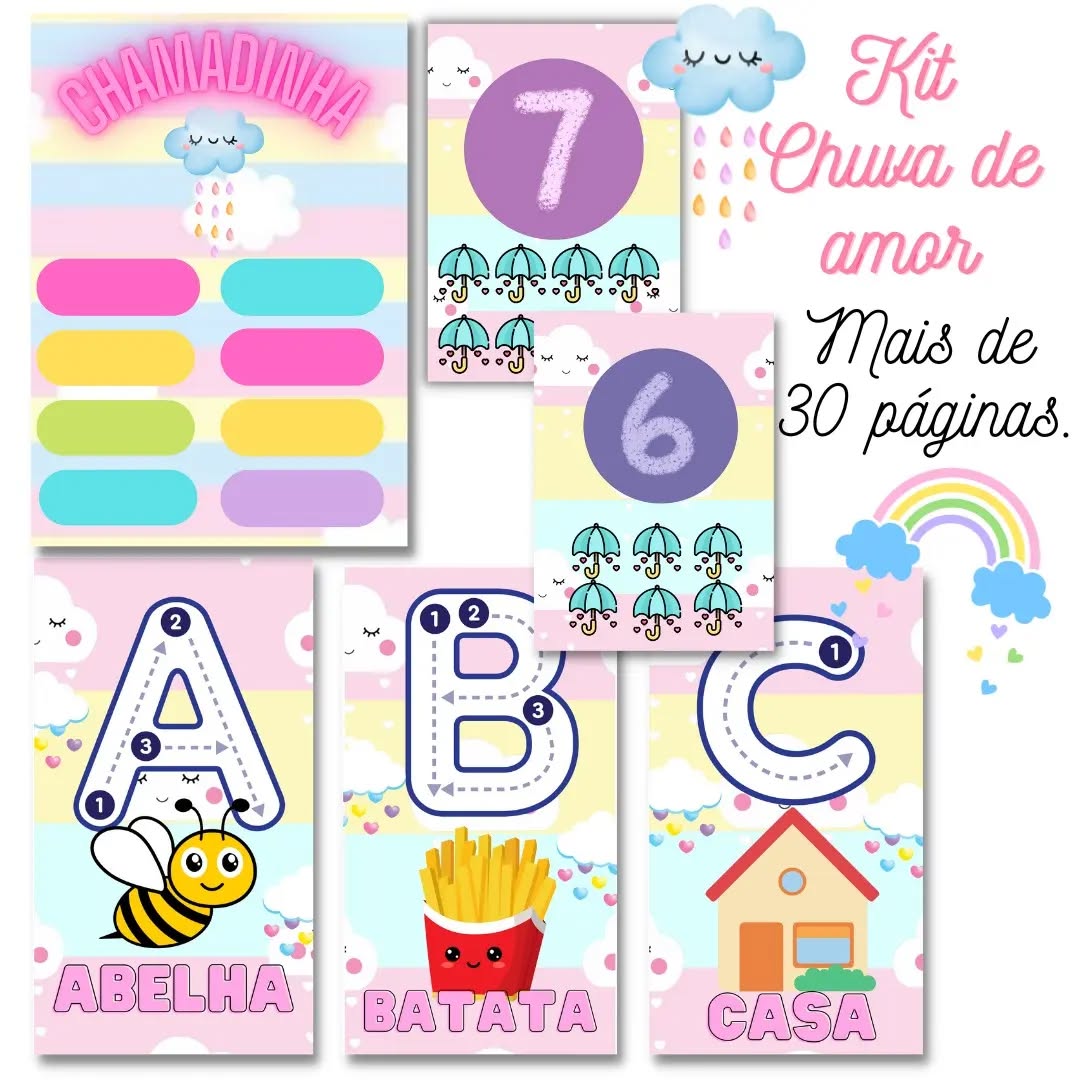 KIT SALA CHUVA DE AMOR - ED INFANTIL
