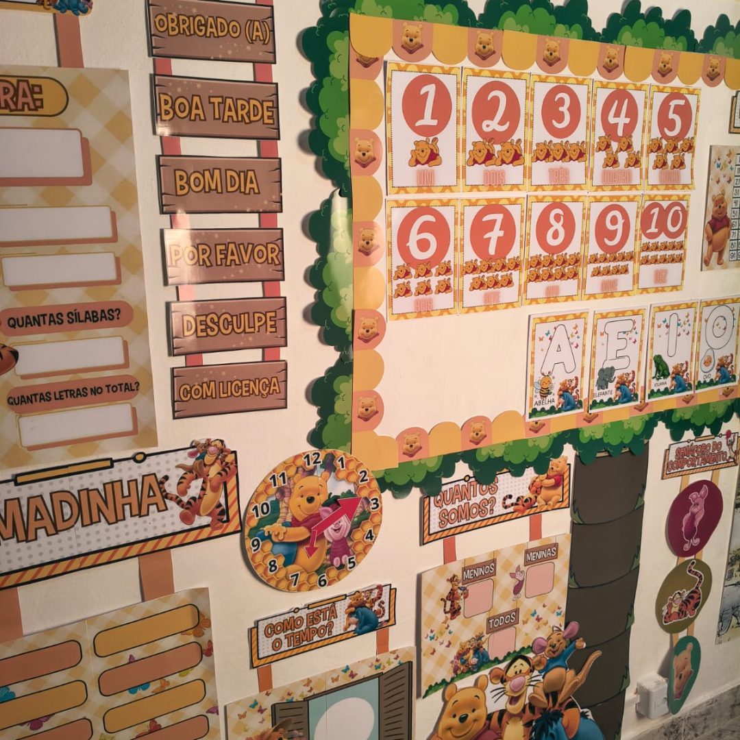 KIT DECORAÇÃO DE SALA - URSINHO POOH